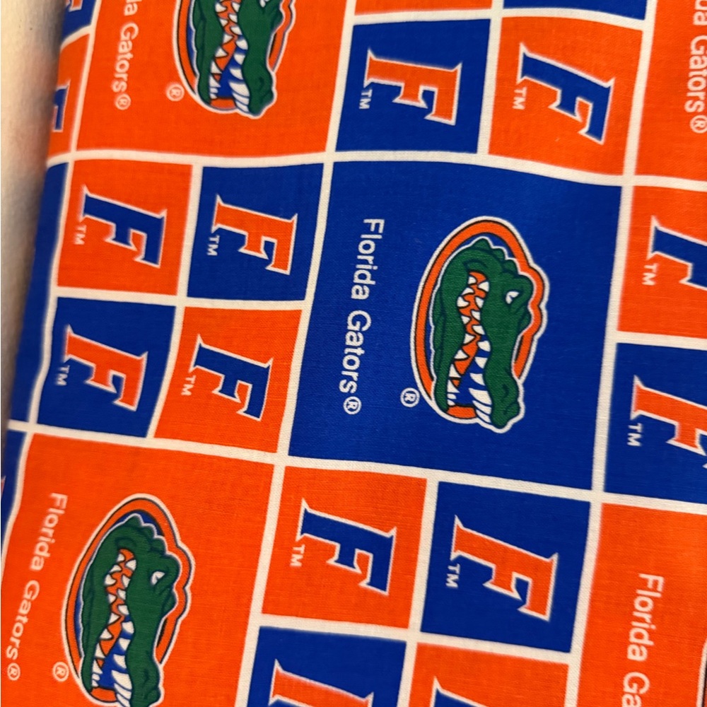 Hand Crafted Zipper Pouch College Football Fabric Choose One  11” x 8” - Picture 5 of 10